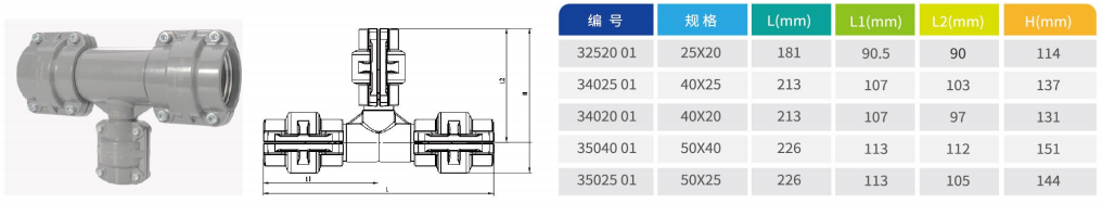 铝制异径三通AA